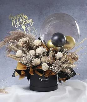 Wrapped birthday gift